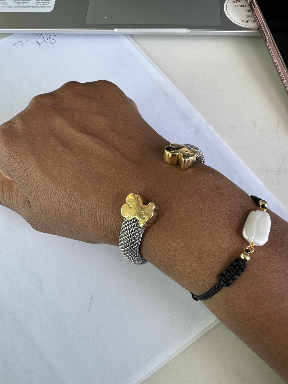 Autentic Tous  Mesh Cuff Bracelet